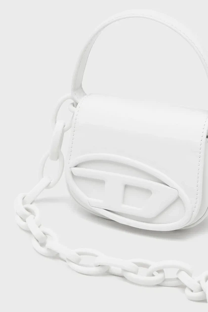 Жіноча біла шкіряна сумка 1DR Diesel OS X08709 P6248 - зображення 10
