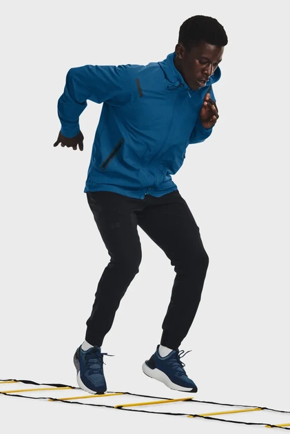 Чоловіча темно-синя вітровка UA Unstoppable Jacket Under Armour S 1370494-426 - изображение 4