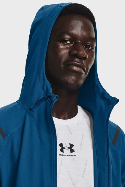 Чоловіча темно-синя вітровка UA Unstoppable Jacket Under Armour S 1370494-426 - изображение 5