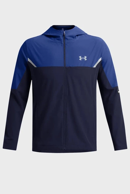 Чоловіча темно-синя вітровка Vanish Woven Utility Jacket Under Armour S 1389255-410 - изображение 4