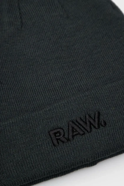 Темно-зелена шапка Effo raw long beanie G-Star OS D22301,C754 - изображение 3