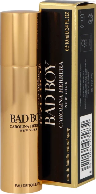 Мініатюра Туалетна вода для чоловіків Carolina Herrera Bad Boy 10 мл (8411061035832) - зображення 3