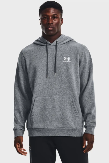 Чоловіче сіре худі UA Essential Fleece Hoodie Under Armour 3XL 1373880-012 - Фото 1 Чоловіче сіре худі UA Essential Fleece Hoodie Under Armour 3XL 1373880-012 - изображение 1