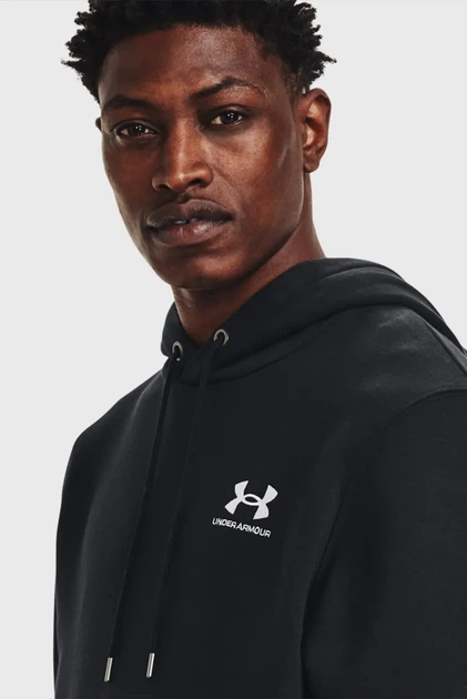 Чоловіче чорне худі UA Essential Fleece Hoodie Under Armour 3XL 1373880-001 - зображення 4