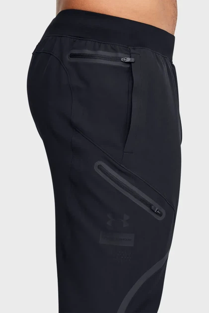 Чоловічі чорні спортивні штани UA FLEX WOVEN Under Armour M 1352026-001 - изображение 3
