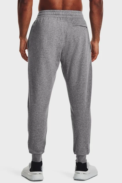 Чоловічі сірі спортивні штани UA Rival Fleece Joggers Under Armour XXL 1379774-025 - Фото 3 Чоловічі сірі спортивні штани UA Rival Fleece Joggers Under Armour XXL 1379774-025 - зображення 3