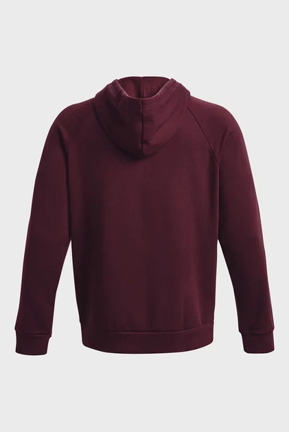 Чоловіче бордове худі UA Rival Fleece Logo HD Under Armour XL 1379758-600 - изображение 6