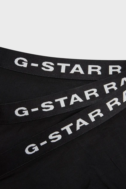 Жіночі чорні трусики (3 шт) Hipster G-Star M D24081,D516 - изображение 3