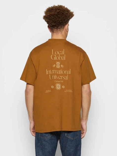 Футболка бавовняна довга чоловіча Carhartt 103296 BRN M Коричнева (800070358323) - зображення 2