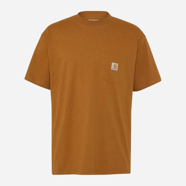 Футболка бавовняна довга чоловіча Carhartt 103296 BRN XS Коричнева (800070358321) - зображення 9