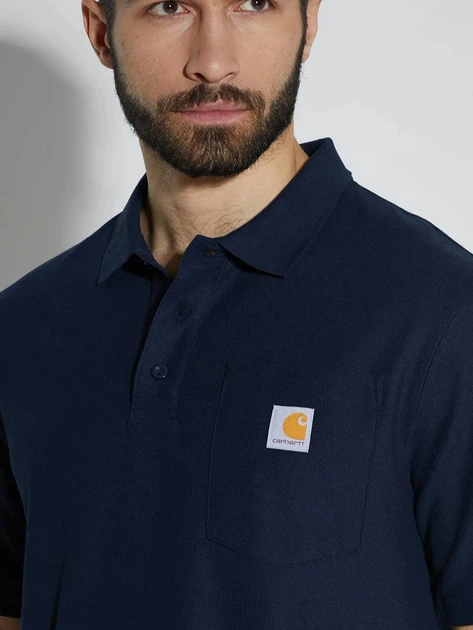 Koszulka polo męska Carhartt 106685 NVY S Granatowa (800070358346) - obraz 5