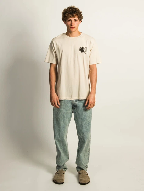 Футболка бавовняна довга чоловіча Carhartt 107048 A16 XL Молочна (800070358352) - зображення 3