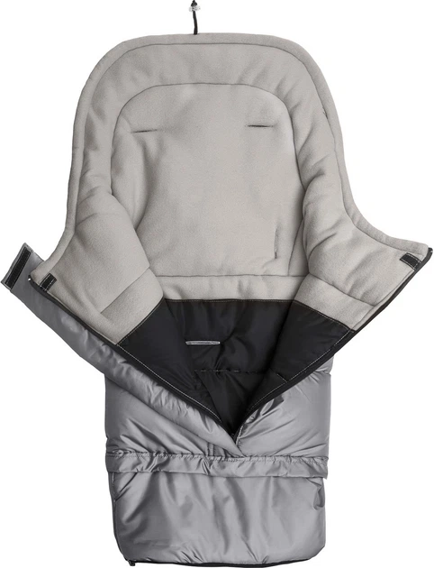 Śpiworek do wózka Sensillo Combi 3w1 polar 100-80 × 45 cm szary (5902021525614) - obraz 2