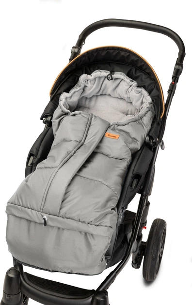 Śpiworek do wózka Sensillo Combi 3w1 polar 100-80 × 45 cm szary (5902021525614) - obraz 3