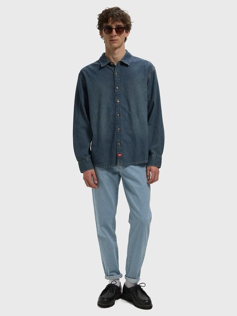 Koszula jeansowa męska Dickies Lightweight DK0A88GYL231 L Niebieska (800070354601) - obraz 3