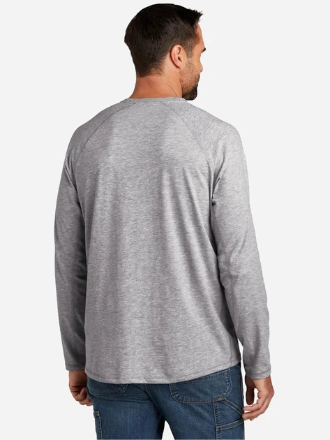 Лонгслів чоловічий Carhartt K126 HGY S Сірий (800070358368) - зображення 2
