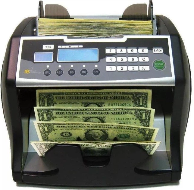 Счётная машинка для проверки денег Royal Sovereign RBC-1003 Счетчик банкнот с функцией сортировки и UV/MG/IR проверкой на подлинность купюр - Фото 2 Счётная машинка для проверки денег Royal Sovereign RBC-1003 Счетчик банкнот с функцией сортировки и UV/MG/IR проверкой на подлинность купюр - изображение 2