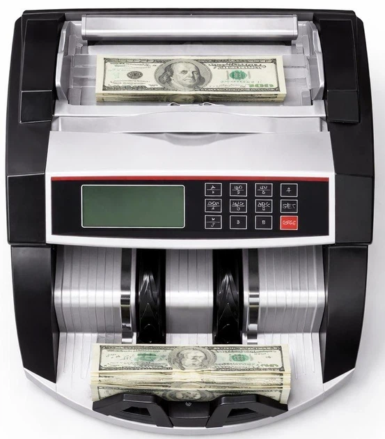 Профессиональный Счетчик валют Bill Counter 2040 UV Машинка для банкнот с ультрафиолетовой детекцией, Скоростной Сортировщик денег - изображение 2