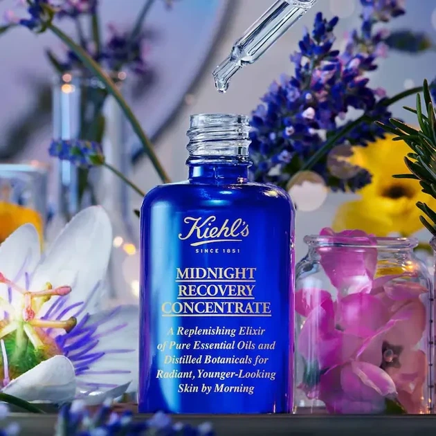 Ночной восстанавливающий концентрат для лица Kiehl`s Midnight Recovery Concentrate 50 мл - изображение 8