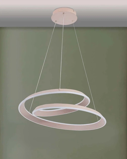 Підвісний світильник, люстра Goldlux 338167 Cashmere Twist LED 1x75W 4000K 10500Lm IP20 бежевий - зображення 3