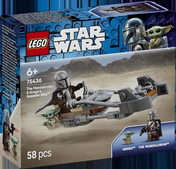 Конструктор LEGO Star Wars TM Швидкісний мотоцикл Мандалорця й Ґроґу 58 Деталей ( 75436 ) - изображение 4