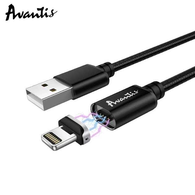 Кабель Avantis AC-95i MagJet USB – Lightning- чорний - изображение 2