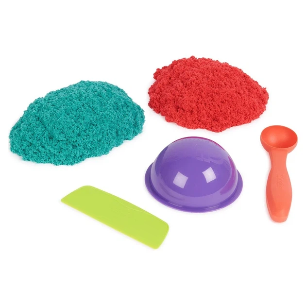 Набір піску для дитячої творчості - KINETIC SAND БАРВИСТИЙ ДУЕТ (2 кольори, 680 g, аксес.) - Фото 3 Набір піску для дитячої творчості - KINETIC SAND БАРВИСТИЙ ДУЕТ (2 кольори, 680 g, аксес.) - изображение 3