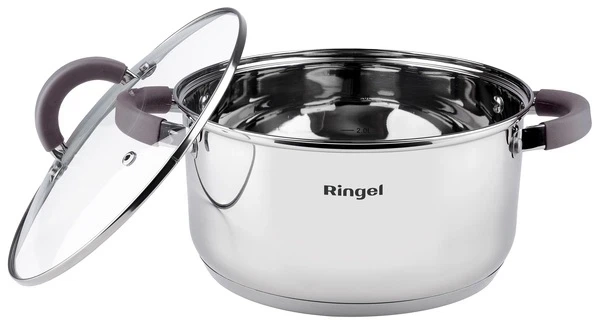 Набор кастрюль RINGEL Meyer (1.6 л+2.3 л+3.2 л) RG-6000 - зображення 2