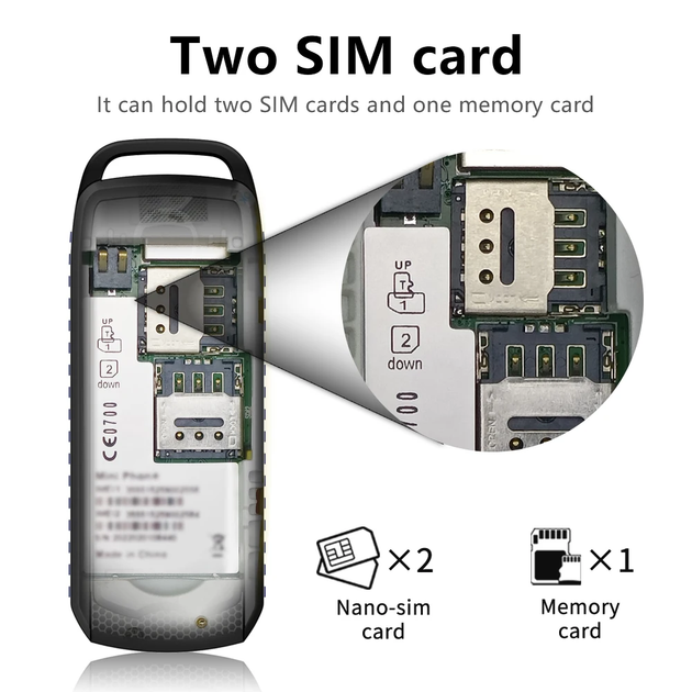 Міні-телефон SERVO B25 з Bluetooth, 2 SIM | Компактний та зручний для дзвінків Black - Фото 4 Міні-телефон SERVO B25 з Bluetooth, 2 SIM | Компактний та зручний для дзвінків Black - зображення 4