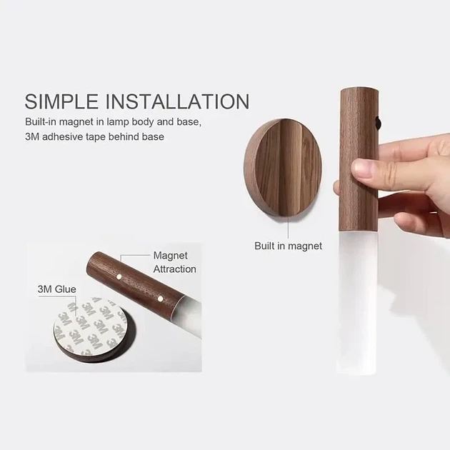 Лампа, светильник LED с датчиком движения и встроенным аккумулятором на 500Mah Induction lamp - Фото 5 Лампа, светильник LED с датчиком движения и встроенным аккумулятором на 500Mah Induction lamp - изображение 5