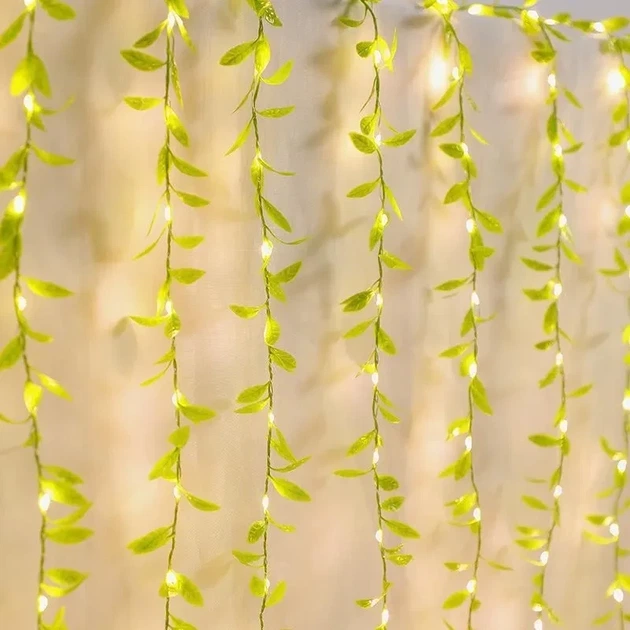Гирлянда 200 Led зеленая ива теплый белый SF-56 - изображение 4