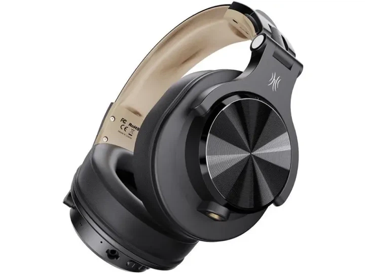 Навушники з мікрофоном OneOdio Fusion A70 Black Gold - зображення 2