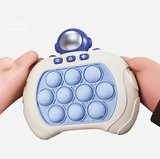 Електронна приставка консоль Quick Push Game приставка гри Pop It Антистрес струм іграшка Astronaut - зображення 2