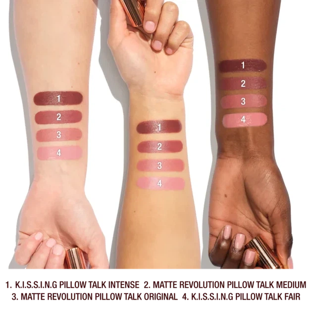 Набір помади та олівця для губ Charlotte Tilbury Mini Pillow Talk Fair Lipstick & Liner Set - зображення 8