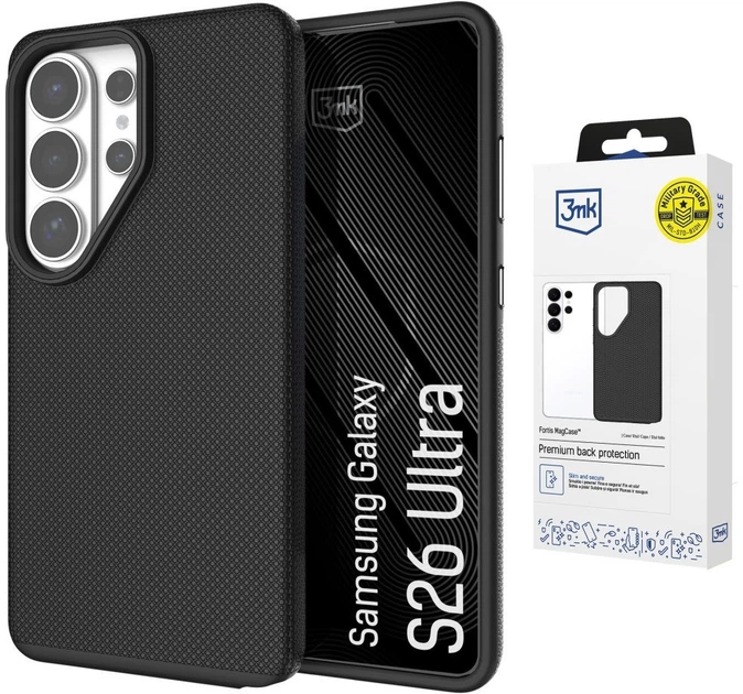 Чохол 3MK Fortis MagCase для Samsung Galaxy S26 Ultra Black (5903108754323) - зображення 3