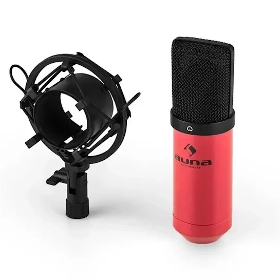 Конденсаторний USB-мікрофон Auna MIC-900WH-LED, 16 біт/48 кГц, 32 дБ (10030363) - зображення 2