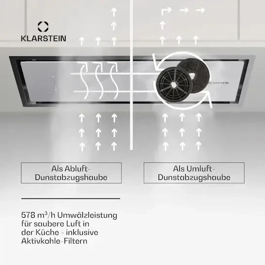 Вытяжка Klarstein High Line Eco 90 (10045361) - изображение 5