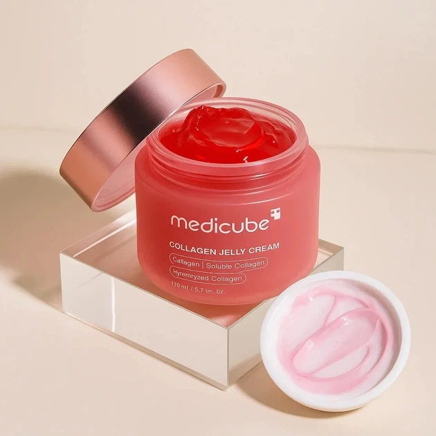 Увлажняющий крем гель-желе с коллагеном Medicube Collagen Jelly Cream, 110 мл - Фото 5 Увлажняющий крем гель-желе с коллагеном Medicube Collagen Jelly Cream, 110 мл - изображение 5