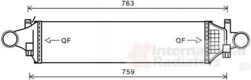 Теплообмінник 30004659 VAN WEZEL Van Wezel 30004659 Mercedes A-Class, GLA-Class, B-Class, CLA-Class 2465000900 - зображення 2