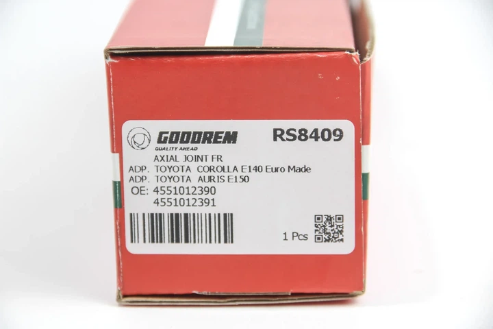 Тяга рульова Toyota Auris/Corolla 06-13 GOODREM RS8409 Toyota Auris, Corolla 4551012390 - изображение 4