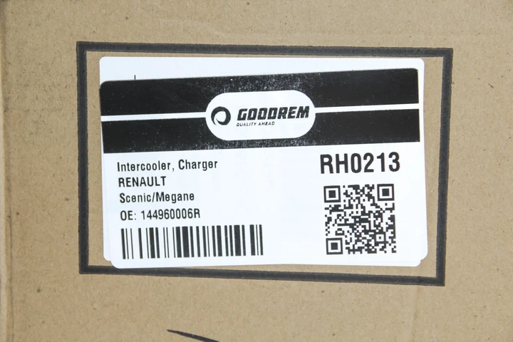 Радіатор інтеркулера Renault Scenic III/ Megane III 1.5 dCi 08- GOODREM RH0213 Renault Grand Scenic, Megane, Scenic 144961285R, 144960006R, 144960600R - изображение 4