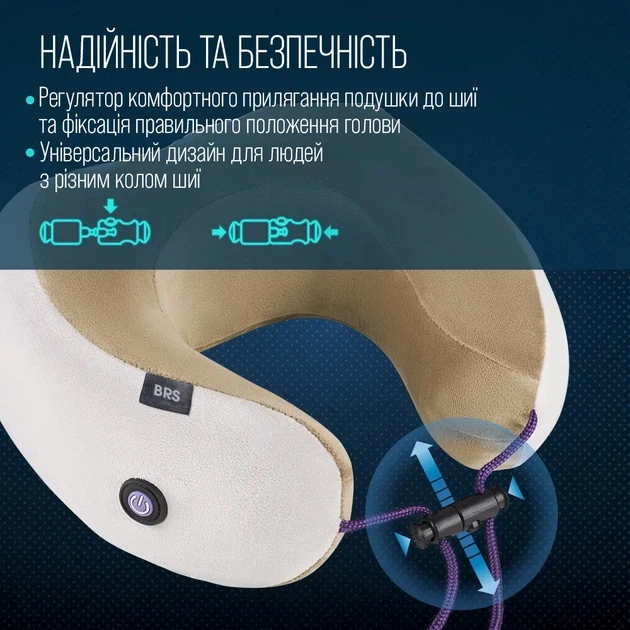 Масажна подушка для шиї Smart Pillow Massager з підігрівом - зображення 5