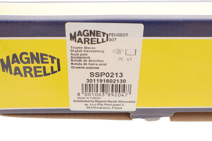 Поперечна рульова тяга (без наконечника) MAGNETI MARELLI 301191602130 Peugeot 307; Citroen C4 3812E5 - изображение 3