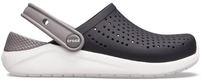 Крокси дитячі сабо Crocs LiteRide Clogs Black/White 28 чорні - Фото 6 Крокси дитячі сабо Crocs LiteRide Clogs Black/White 28 чорні - изображение 6