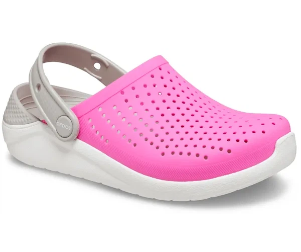 Крокси дитячі сабо Crocs LiteRide Clogs Electric Pink/White 31 рожеві - Фото 1 Крокси дитячі сабо Crocs LiteRide Clogs Electric Pink/White 31 рожеві - изображение 1