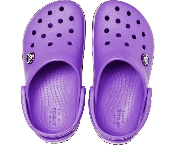 Крокси дитячі сабо Crocs Crocband Purple 25 фіолетові - Фото 4 Крокси дитячі сабо Crocs Crocband Purple 25 фіолетові - изображение 4