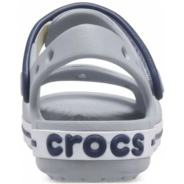 Крокси сандалі Crocs Crocband Sandal Light Grey/Navy 31 сірі - зображення 4