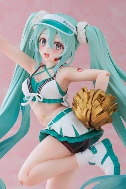 Фигурка Хацуне Мику – Hatsune Miku, Cheerleader Ver. Vocaloid, Вокалоиды | Коллекционная модель 17 см от Taito - изображение 4