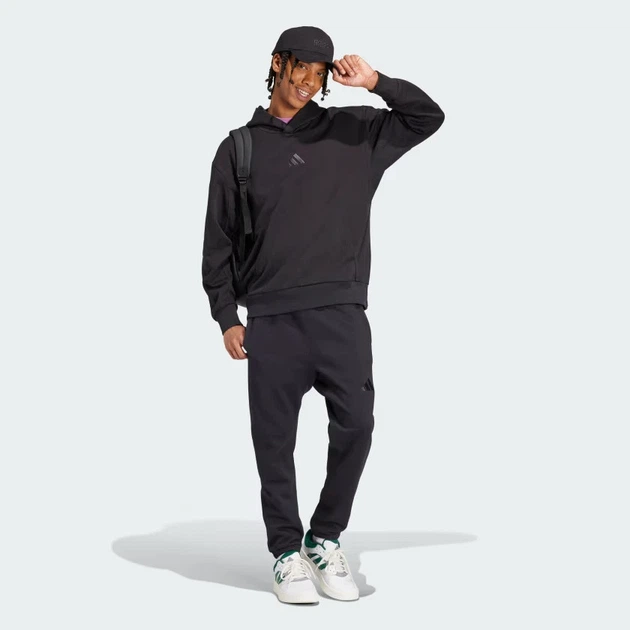 Спортивні флісові штани чоловічі Adidas ALL SZN JSH58 L Чорні - Фото 1 Спортивні флісові штани чоловічі Adidas ALL SZN JSH58 L Чорні - зображення 1