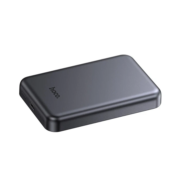 Павербанк з бездротовою зарядкою HOCO J160 5000 mAh 5W/2A 1Type-C/1Lightning Grey - зображення 5